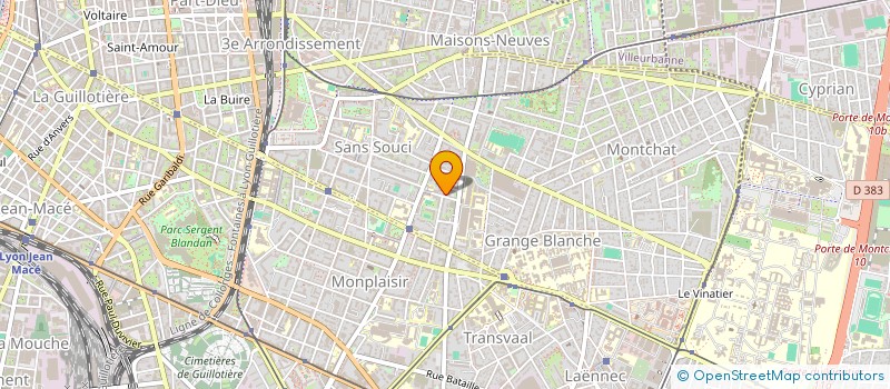 localisation de l'entreprise MADAME AGNES MARIE GARCIN  LYON