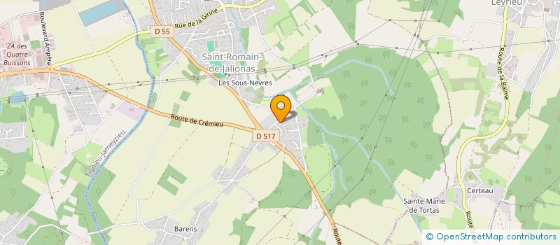 localisation de l'entreprise MADAME AGNES MARIE-ROSE  SAINT-ROMAIN-DE-JALIONAS