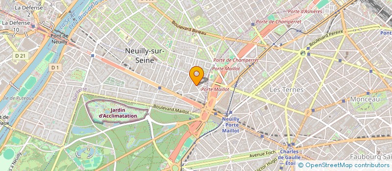 localisation de l'entreprise MADAME AGNES MARTIN à NEUILLY-SUR-SEINE