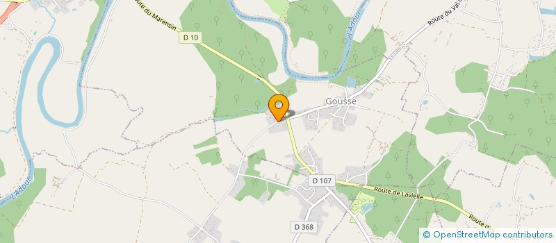 localisation de l'entreprise MADAME AGNES MARTIN  GOUSSE