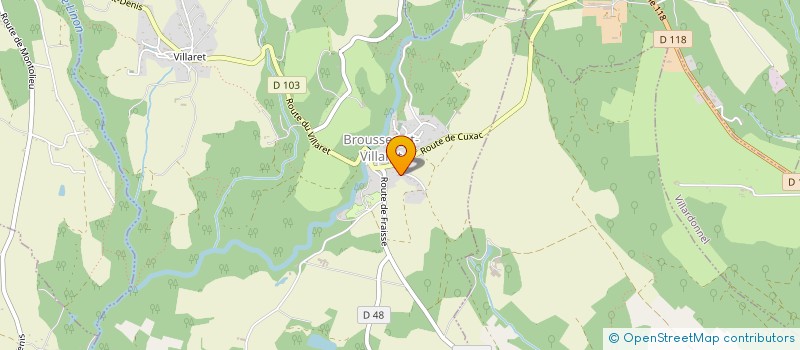 localisation de l'entreprise MADAME AGNES MARTY  BROUSSES-ET-VILLARET