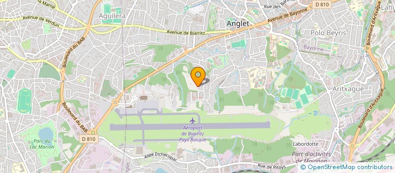 localisation de l'entreprise MADAME AGNES MARTY  ANGLET