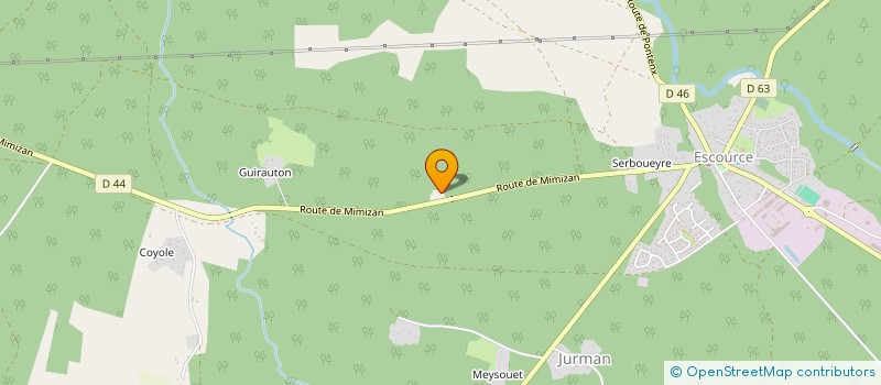 localisation de l'entreprise MADAME AGNES MASSIE  ONESSE-LAHARIE