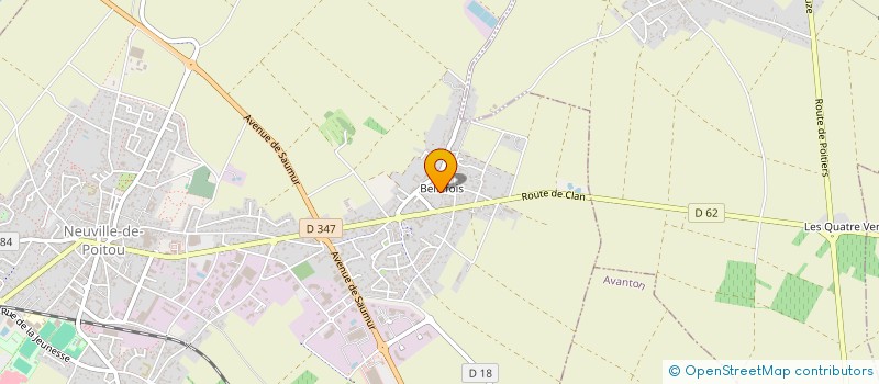 localisation de l'entreprise MADAME AGNES MELIN  NEUVILLE-DE-POITOU