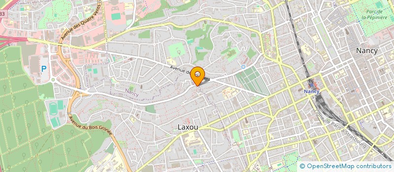 localisation de l'entreprise MADAME AGNES MENOUX à LAXOU