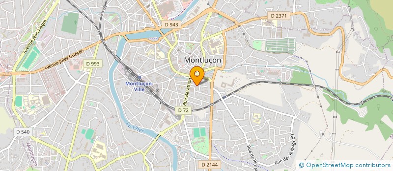 localisation de l'entreprise MADAME AGNES MERCIER  MONTLUCON