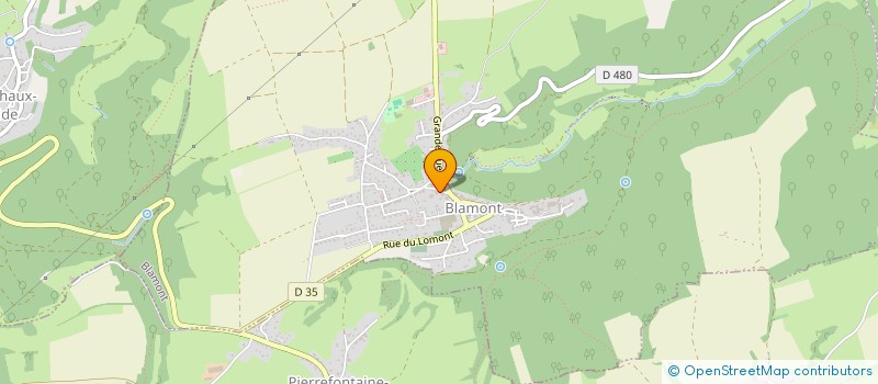 localisation de l'entreprise MADAME AGNES MERCIER  BLAMONT
