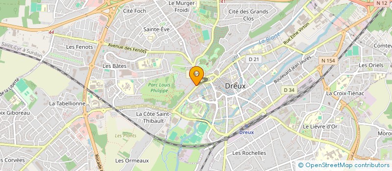 localisation de l'entreprise MADAME AGNES MERCURIN à DREUX