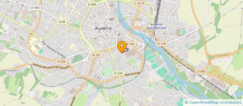localisation de l'entreprise MADAME AGNES MEUNIER à AUXERRE