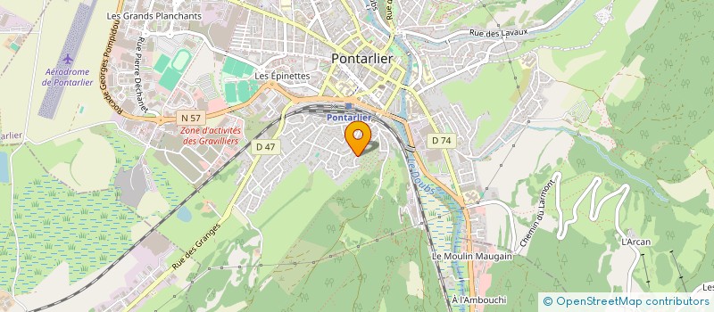 localisation de l'entreprise MADAME AGNES MICHEL à PONTARLIER