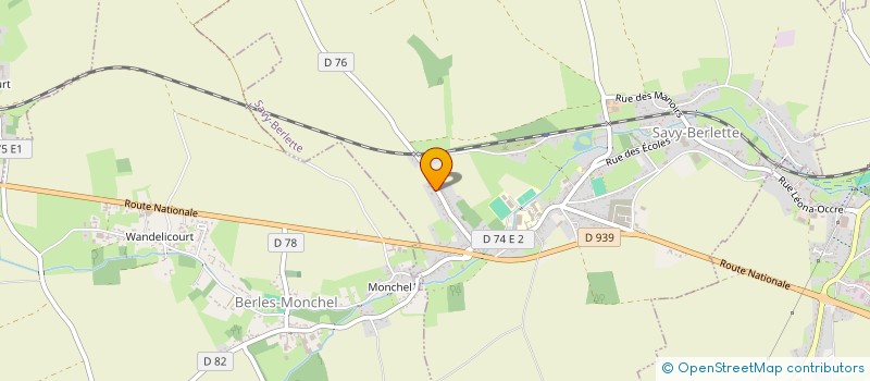 localisation de l'entreprise MADAME AGNES MIELET  SAVY-BERLETTE