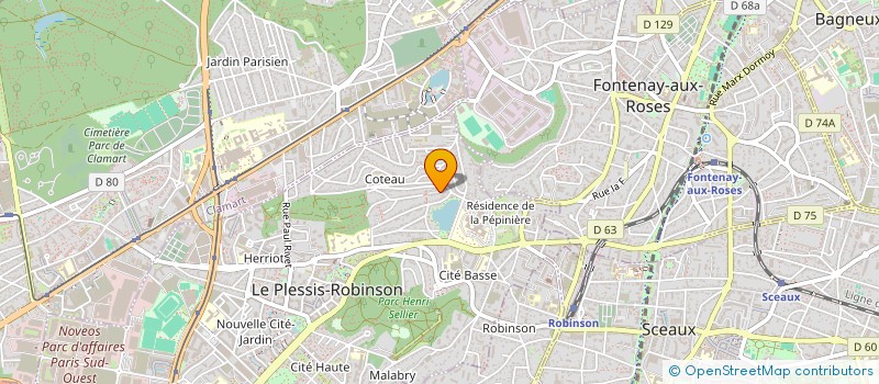 localisation de l'entreprise MADAME AGNES MONCHY  LE PLESSIS-ROBINSON