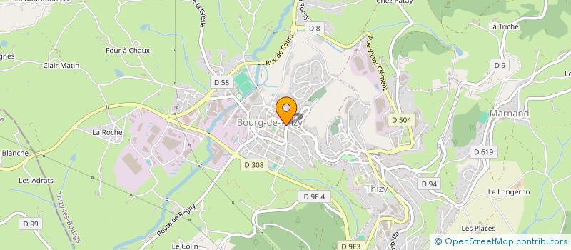 localisation de l'entreprise MADAME AGNES MONCORGE  THIZY-LES-BOURGS