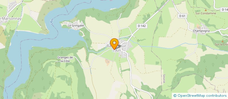 localisation de l'entreprise MADAME AGNES MOREAU  BARESIA-SUR-L'AIN