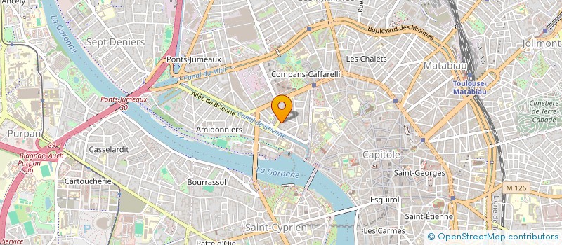 localisation de l'entreprise MADAME AGNES MOREAU à TOULOUSE