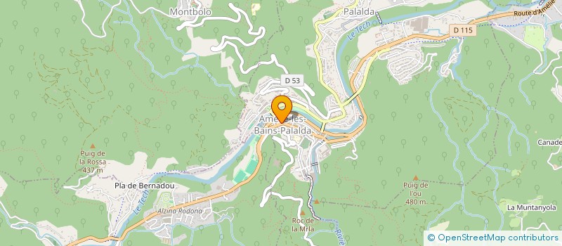 localisation de l'entreprise MADAME AGNES MOREL  AMELIE-LES-BAINS-PALALDA