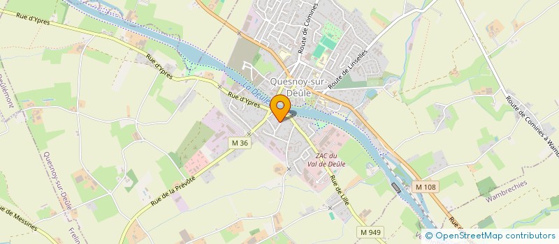 localisation de l'entreprise MADAME AGNES MORIN à QUESNOY-SUR-DEULE