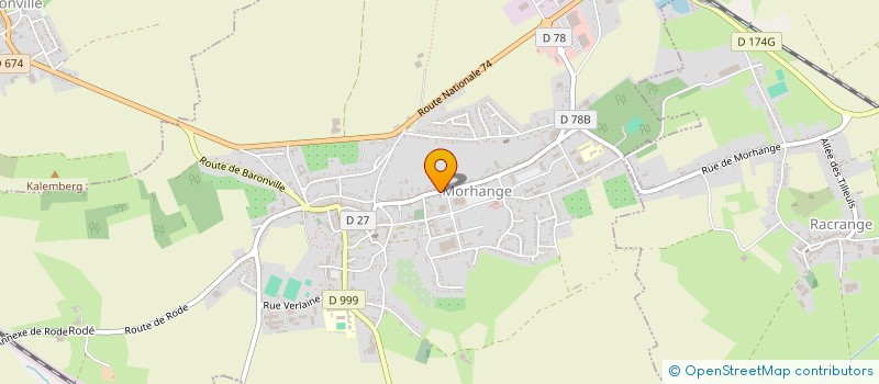 localisation de l'entreprise MADAME AGNES MOSA  MORHANGE