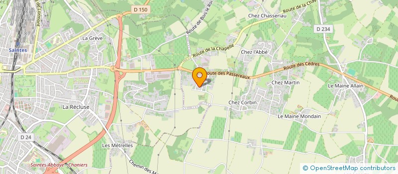 localisation de l'entreprise MADAME AGNES MOTARD  CHANIERS