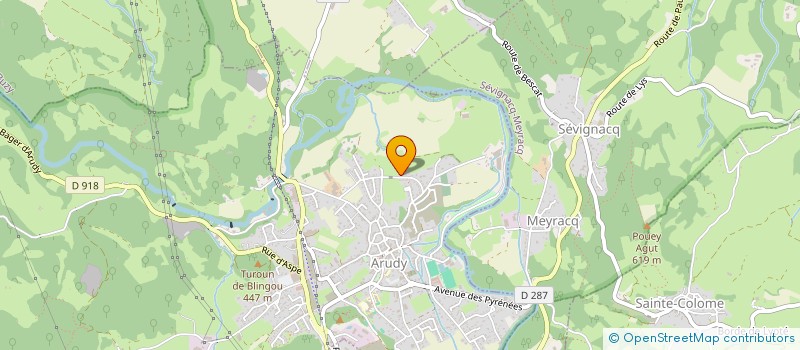 localisation de l'entreprise MADAME AGNES MOURTEROT à ARUDY