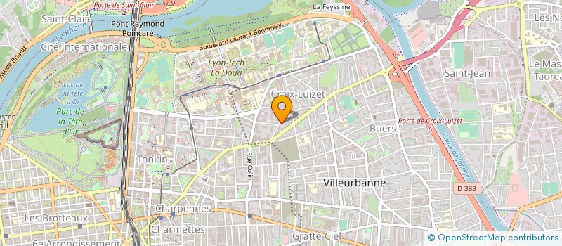 localisation de l'entreprise MADAME AGNES MUNYORO  VILLEURBANNE