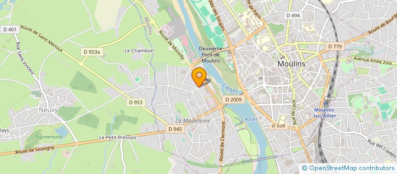 localisation de l'entreprise MADAME AGNES NEBOIT  MOULINS