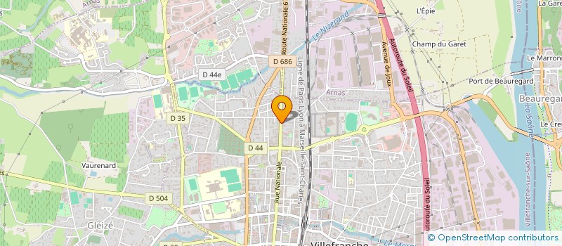 localisation de l'entreprise MADAME AGNES NESME  VILLEFRANCHE-SUR-SAONE