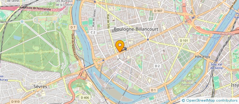 localisation de l'entreprise MADAME AGNES NICOL  BOULOGNE-BILLANCOURT