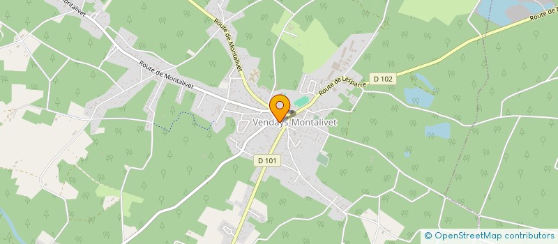 localisation de l'entreprise MADAME AGNES NICOLAS  VENDAYS-MONTALIVET