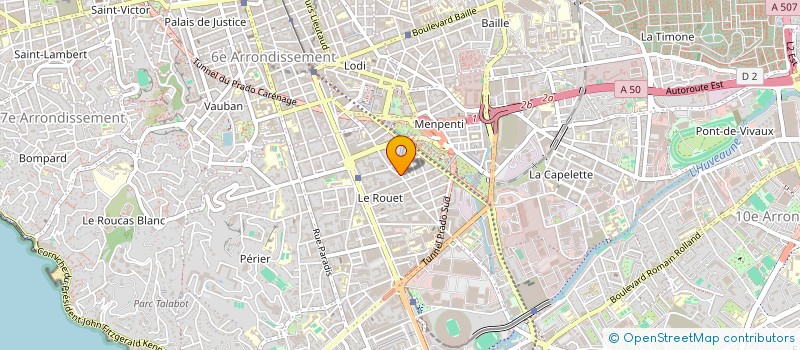 localisation de l'entreprise MADAME AGNES OLIVE à MARSEILLE
