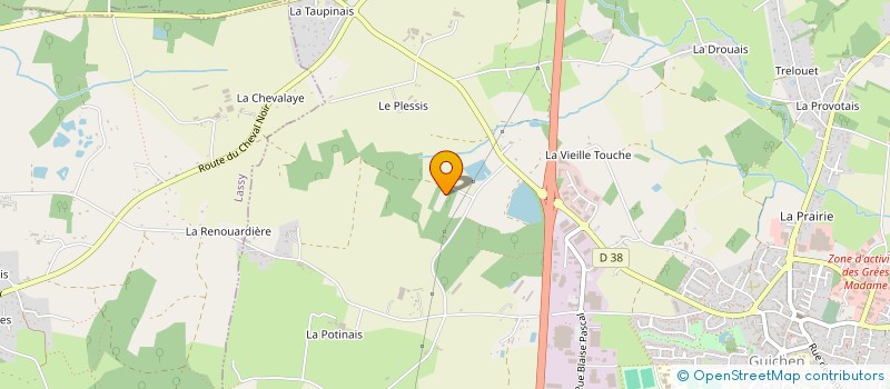 localisation de l'entreprise MADAME AGNES ONRAET  GUICHEN