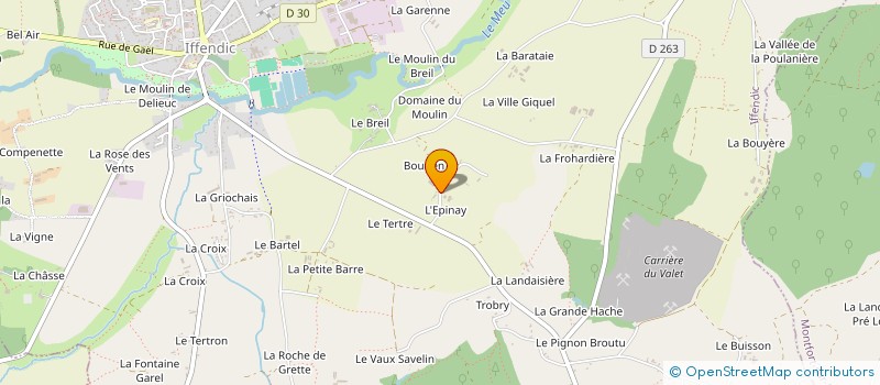 localisation de l'entreprise MADAME AGNES ORAIN  IFFENDIC