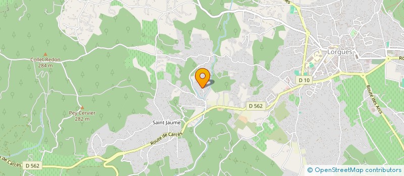 localisation de l'entreprise MADAME AGNES PAMPUZAC  LORGUES