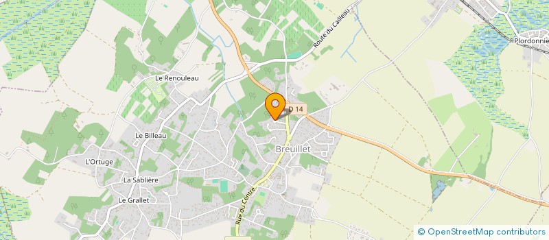 localisation de l'entreprise MADAME AGNES PARAVEAU  BREUILLET