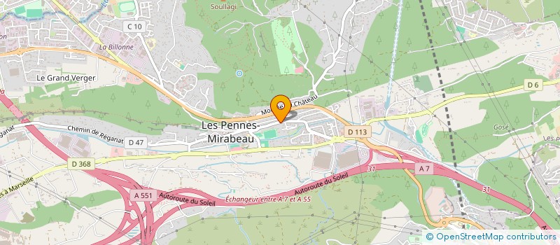 localisation de l'entreprise MADAME AGNES PASQUALETTO à LES PENNES-MIRABEAU