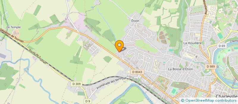 localisation de l'entreprise MADAME AGNES PENON  WARCQ