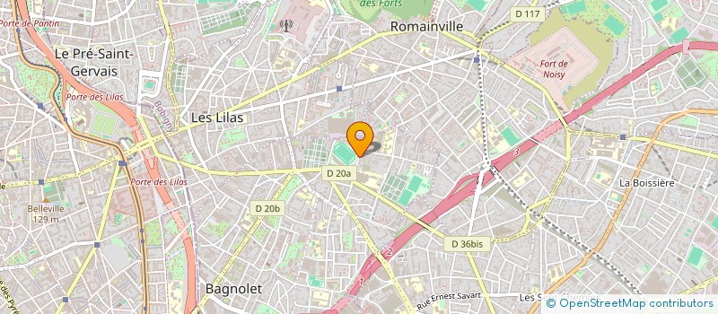 localisation de l'entreprise MADAME AGNES PERIER à BAGNOLET