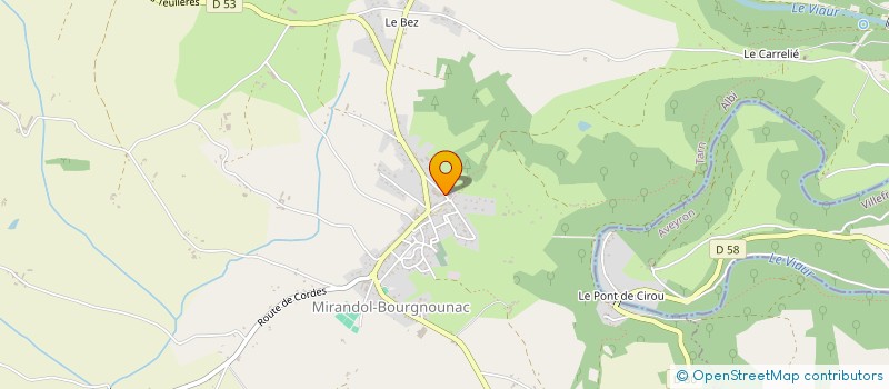 localisation de l'entreprise MADAME AGNES PERU  MIRANDOL-BOURGNOUNAC