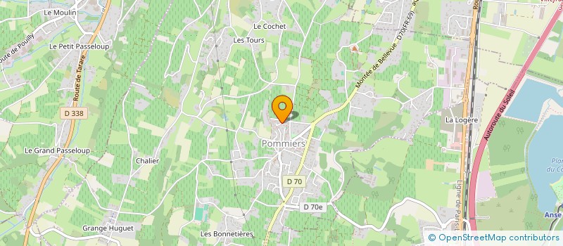 localisation de l'entreprise MADAME AGNES PEYRON  POMMIERS