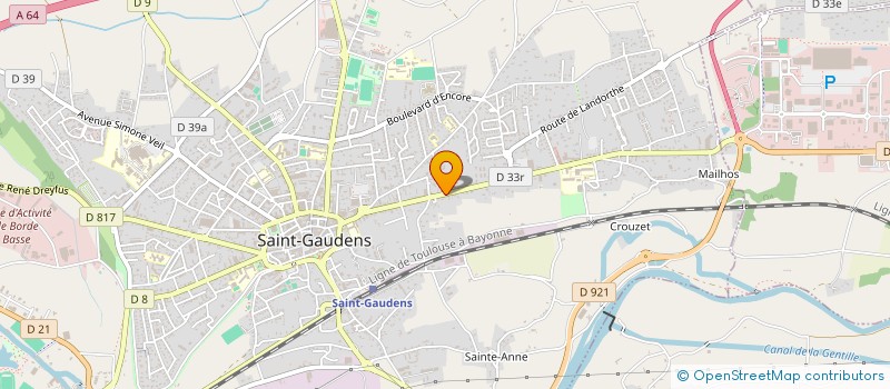 localisation de l'entreprise MADAME AGNES PIERRONNE à SAINT-GAUDENS