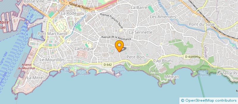 localisation de l'entreprise MADAME AGNES PILLET  TOULON