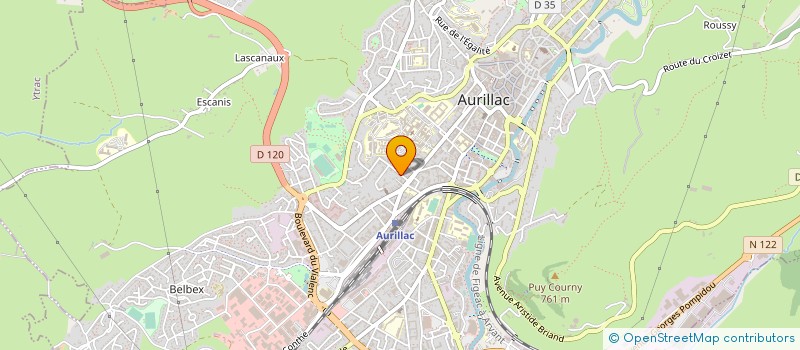 localisation de l'entreprise MADAME AGNES PIONTKOWSKI à AURILLAC