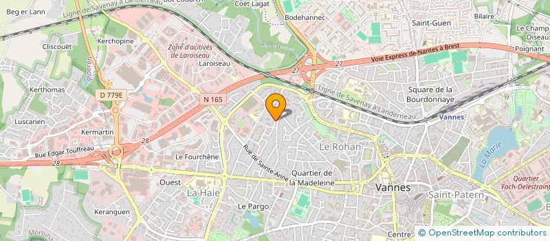 localisation de l'entreprise MADAME AGNES PIQUET à VANNES