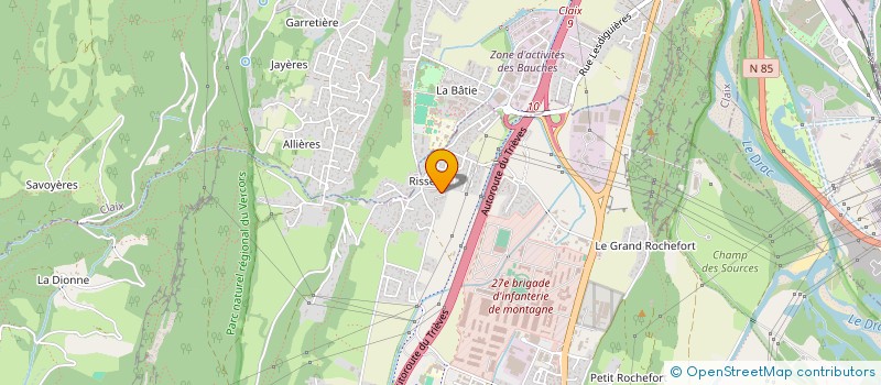 localisation de l'entreprise MADAME AGNES PLUVINAGE  VARCES-ALLIERES-ET-RISSET