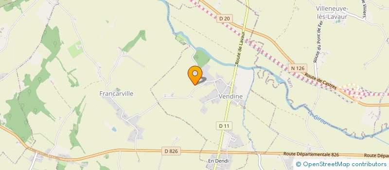 localisation de l'entreprise MADAME AGNES POUX à AURIAC-SUR-VENDINELLE