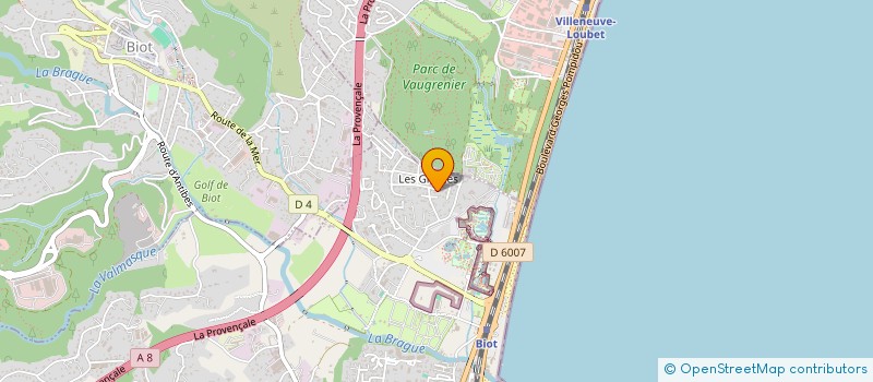 localisation de l'entreprise MADAME AGNES QUISTORFF  ANTIBES