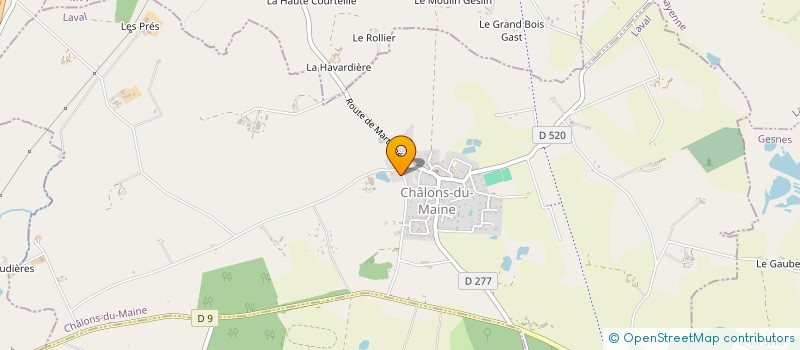 localisation de l'entreprise MADAME AGNES RAIMBAULT à CHALONS-DU-MAINE