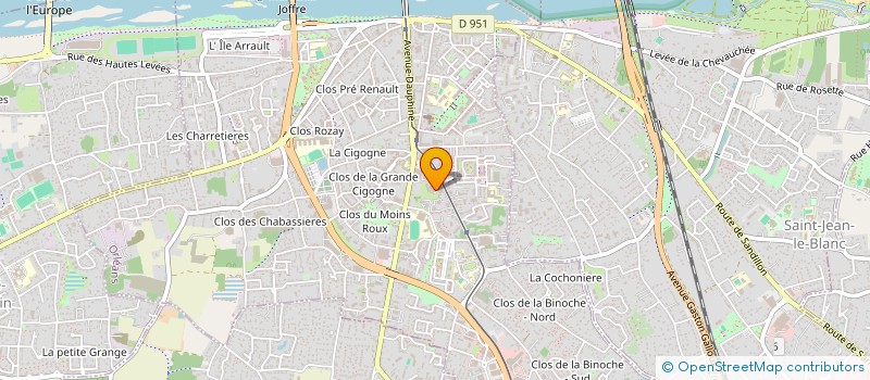 localisation de l'entreprise MADAME AGNES RAYSSEGUIER à ORLEANS