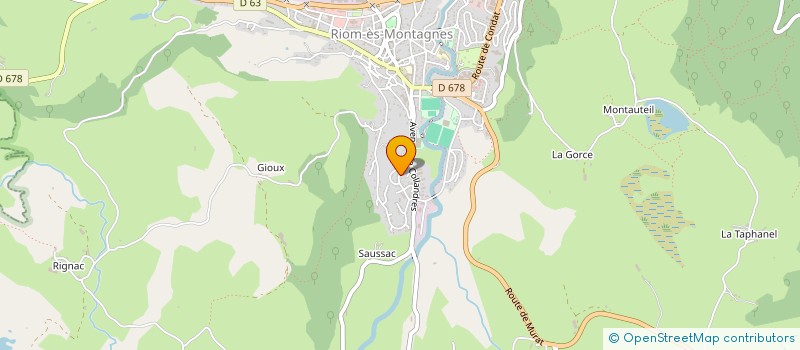 localisation de l'entreprise MADAME AGNES REFOUVELET à RIOM-ES-MONTAGNES