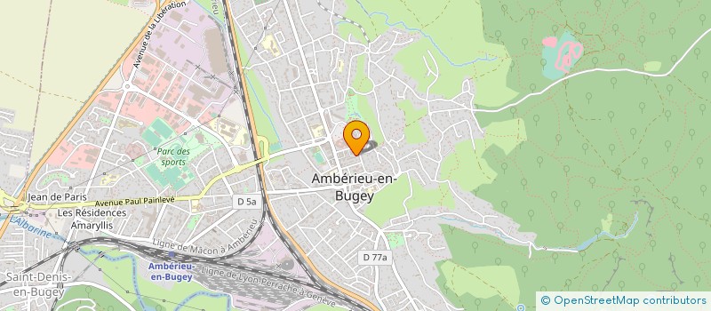 localisation de l'entreprise MADAME AGNES REGINATO  AMBERIEU-EN-BUGEY